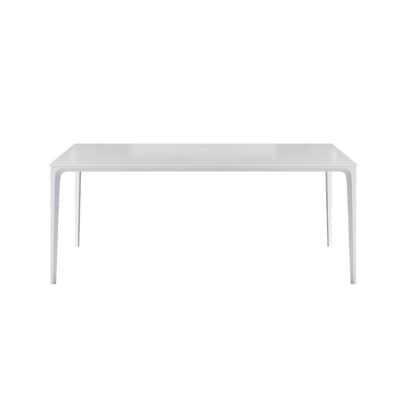 Industrial Dining Room Table Rectangle Stone Dinette Table for Home