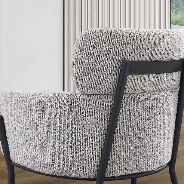 Kitchen Dining Arm Chair Contemporary Dining Chair with Black Metal Legs