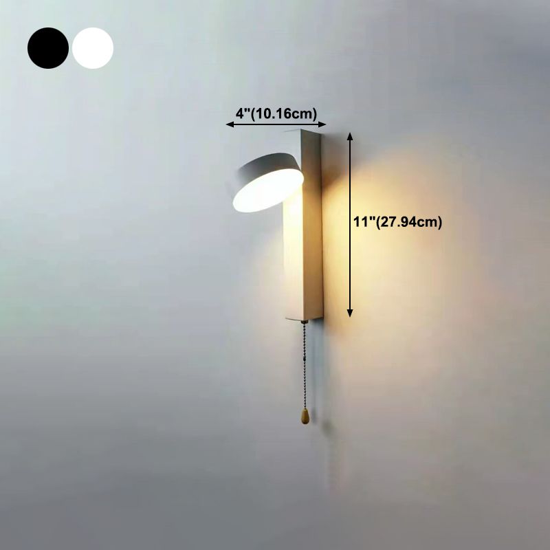 Nordic Metal Wall Light Straight Rotatable LED Wall Sconce for Living Room