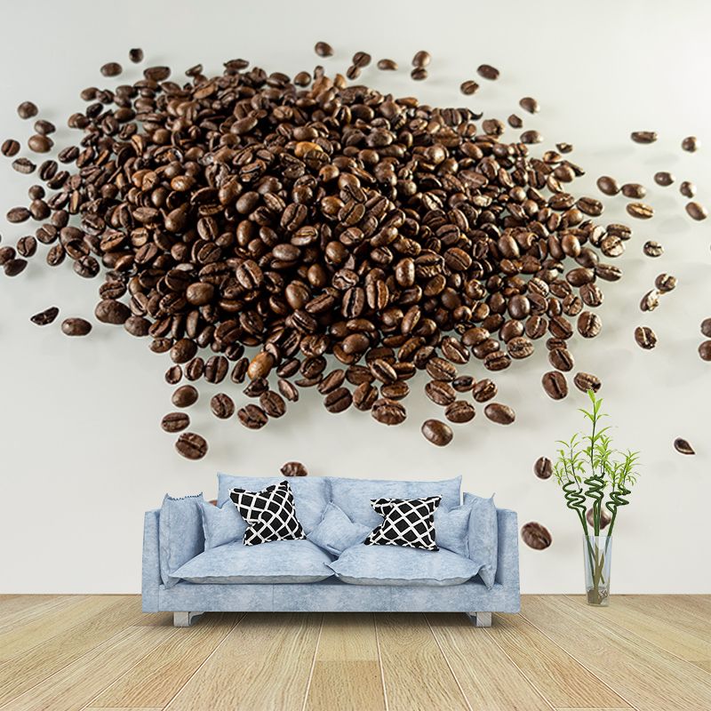 Fragrant Coffee Water Resistant Mural Coffee Shop Wall Decoration, Made to Measure