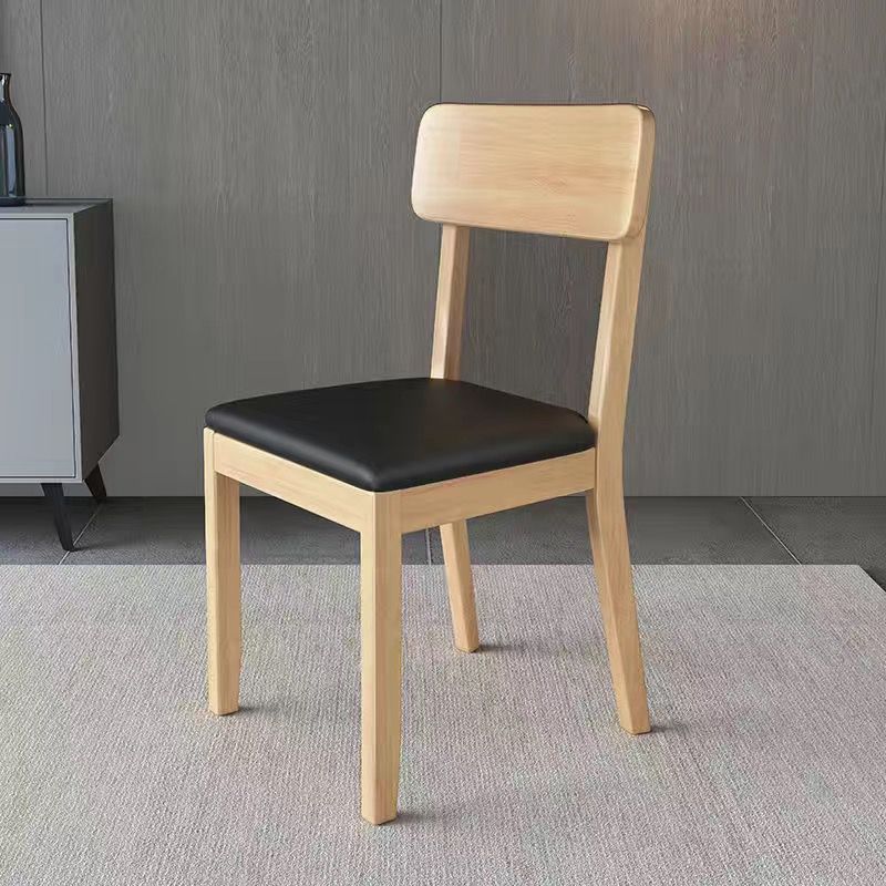 Traditional Dining Chair 16.5'' Wide Open Back Chair with 4 Legs for Home Use