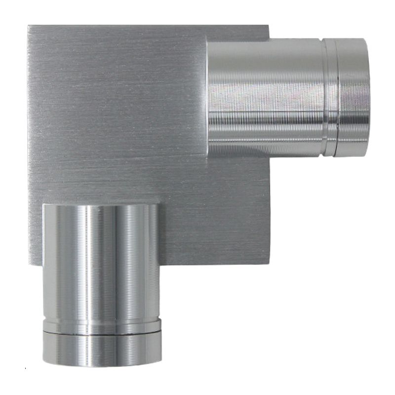 Tubo de luz de pared de 2 lados Luz de aluminio LED plateado cepillado con luz amarillo/rosa/azul para la cama