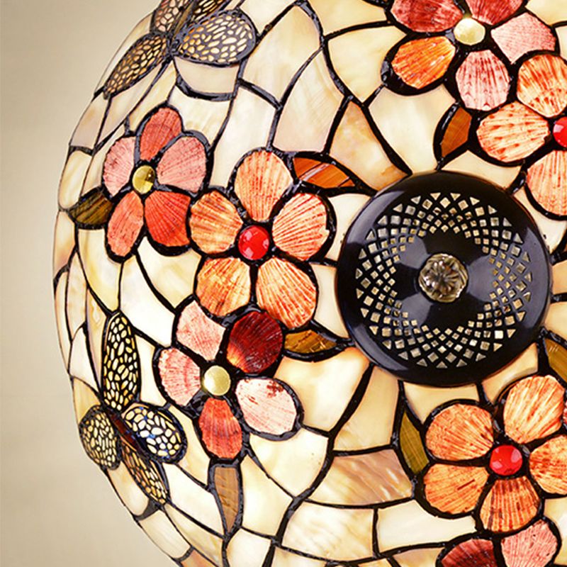 16"/20.5" Wide Butterfly Ceiling Flush Mount Mediterranean Shell 3/4 Lights Silver Semi Flush