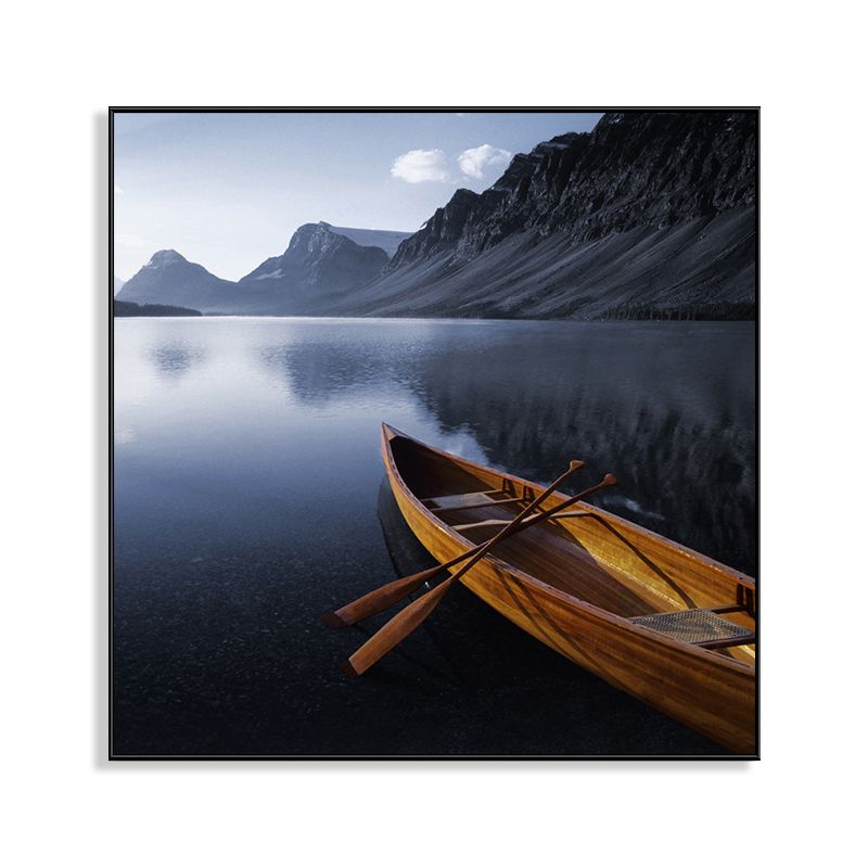 Boat and Sea View Painting for Bedroom in Pastel Color, Multiple Sizes Available