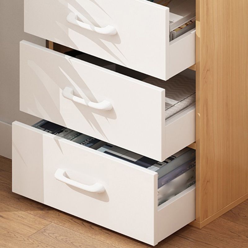 Contemporary Wood Storage Cabinet Modern Drawers Included Accent Chest