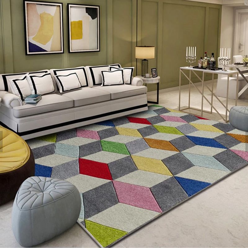 Casual rechthoek Print Rug Polyester binnen Tapijt Tapijt Non-Slip Backing Area Teken voor de woonkamer