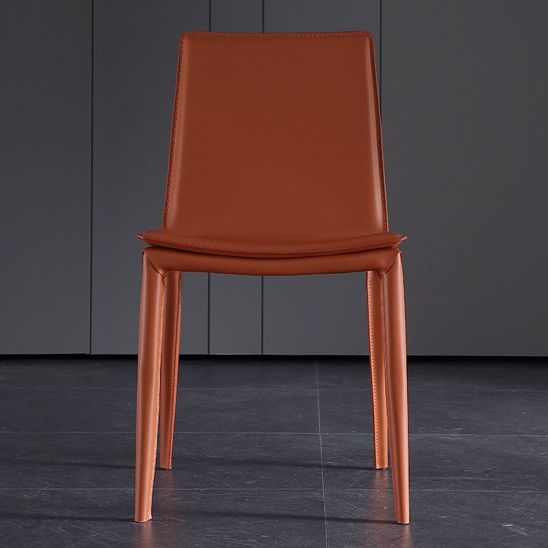 Contemporary Home Side Chair Upholstered Armless Dining Chair