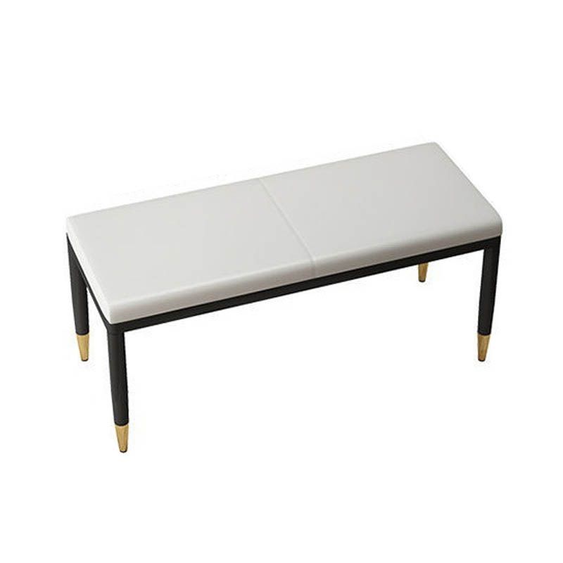 Rectangle Upholstered Bench Contemporary Home Seating Bench with Legs