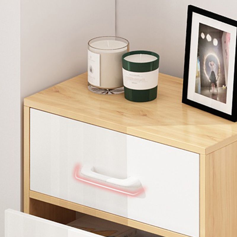Contemporary Wood Storage Cabinet Modern Drawers Included Accent Chest