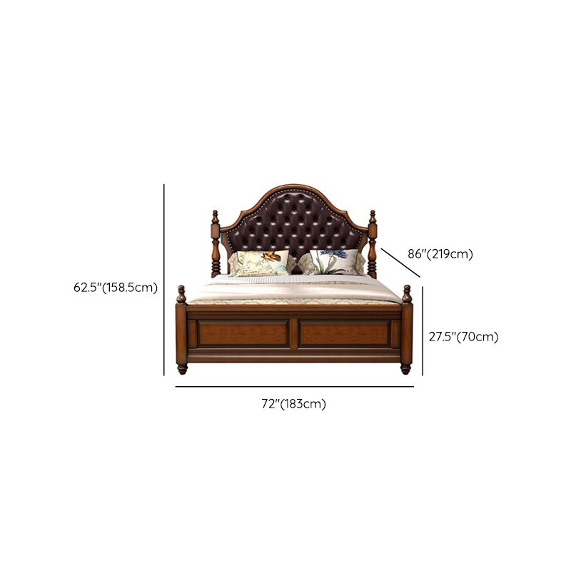 Tufted Upholstered Headboard Standard Bed Mattress Included Bed Frame