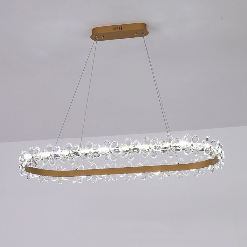 Moderno isola a sospensione soffitto illuminazione cristallo illuminazione luce ristorante luce interno