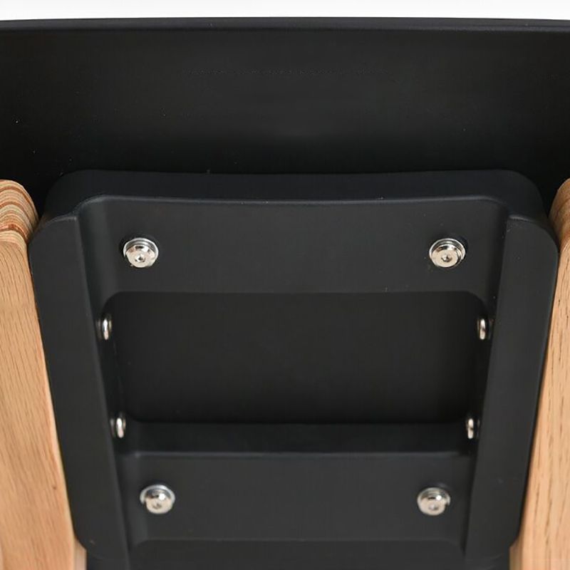 Moderne massief houten barkruk met voetsteun en barkruk van acryl met lage rugleuning