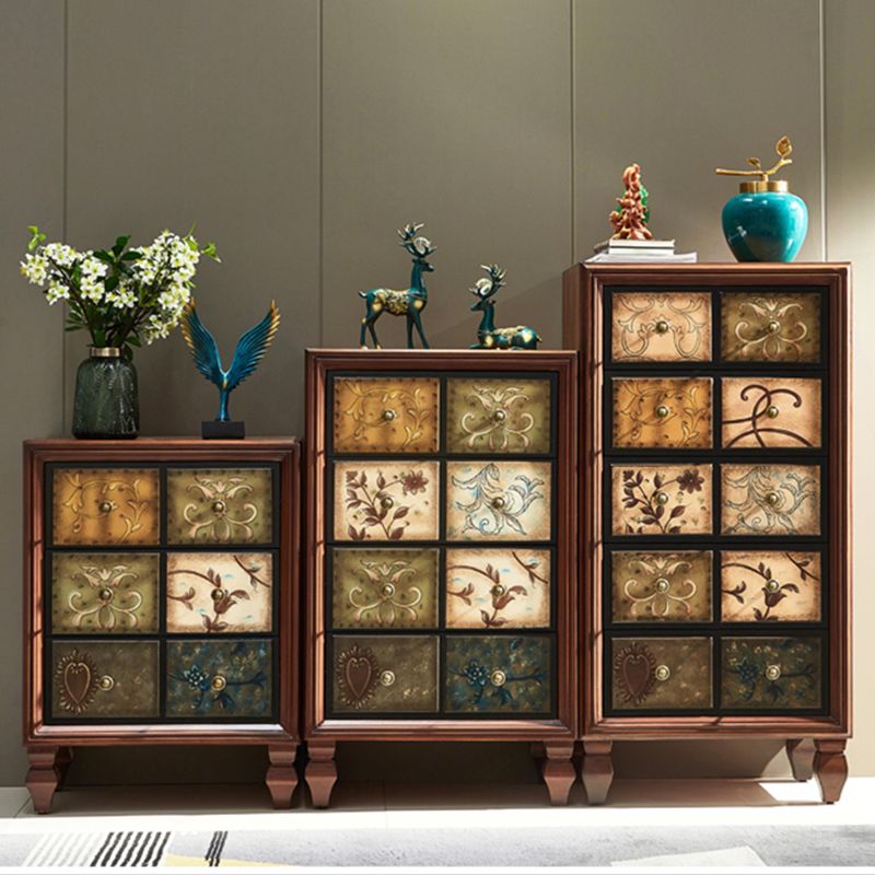 Contemporary 23.62'" Wooden Chest, Rectangle Accent Chest with Drawers
