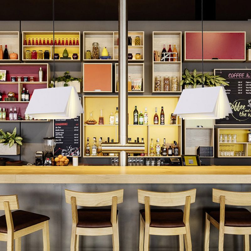 Libro moderno di semplicità a sospensione Lampada a sospensione in metallo a sospensione per il ristorante