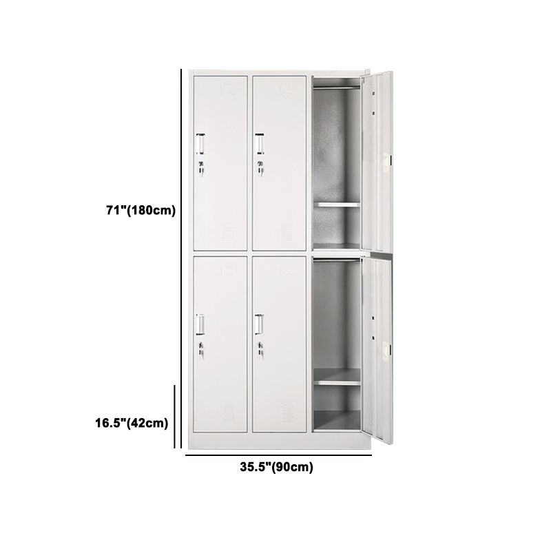 Metal Contemporary Cabinet for Bathroom White Steel Storage Cabinet
