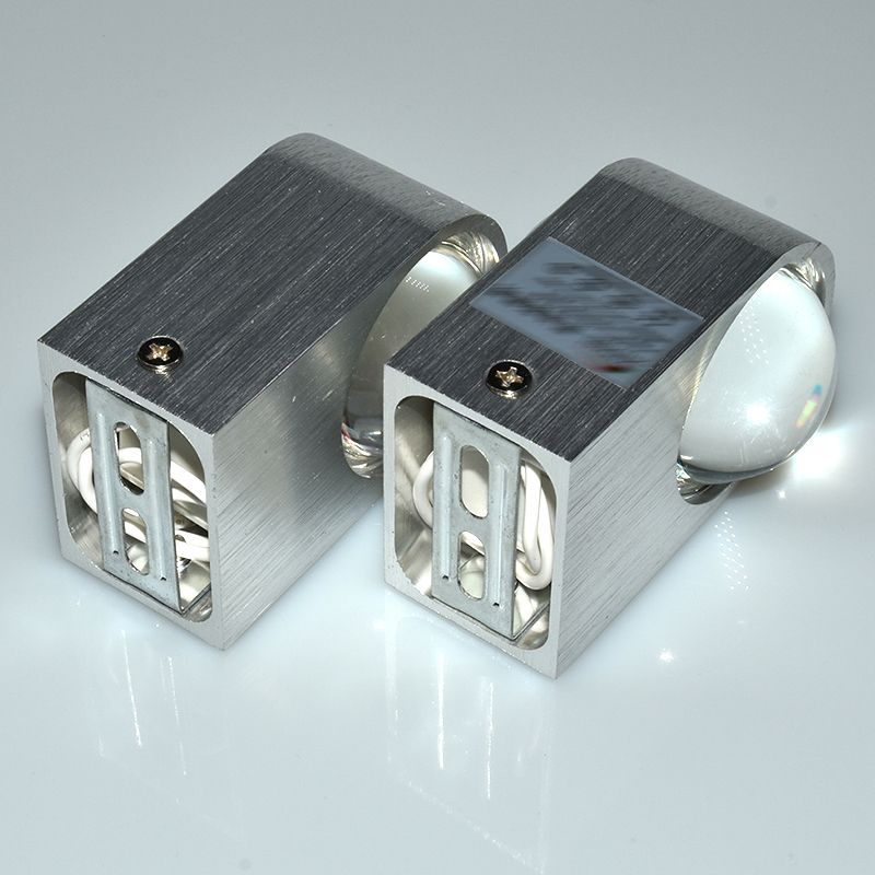 Metall Geometrische Wandleuchten Moderne Stil 2 Leuchten Wandmontierte Lampen in Silber