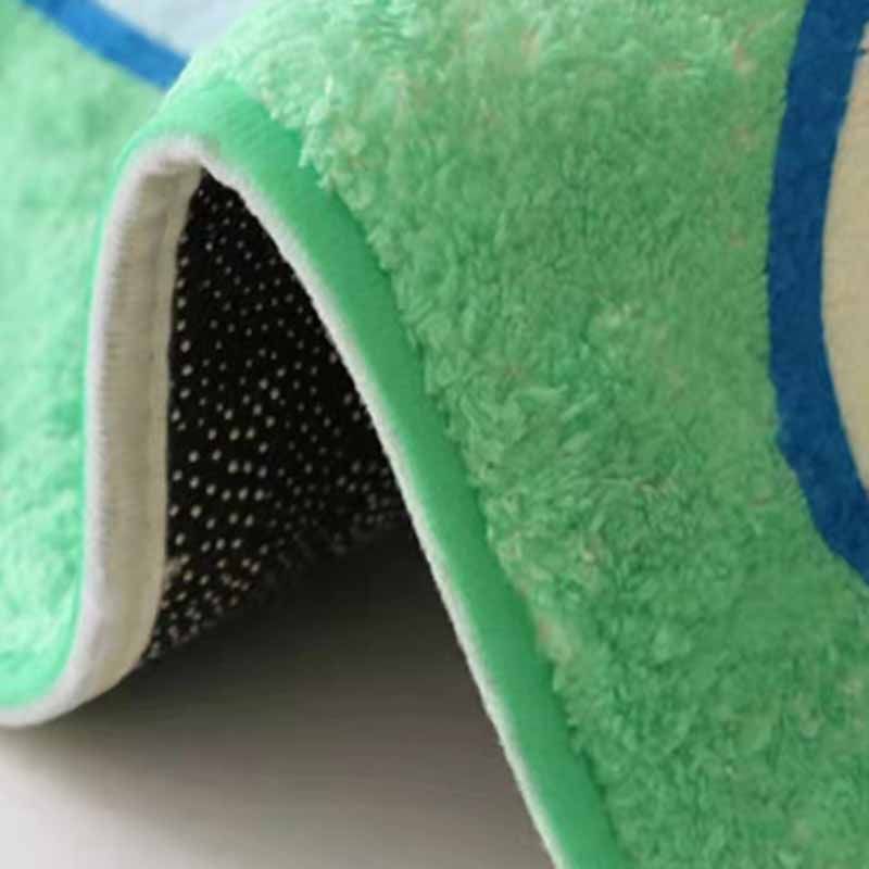 Simple Indoor Rug Funky Contrast Panel Carpet Polyester Stain Resistant Area Rug for Living Room