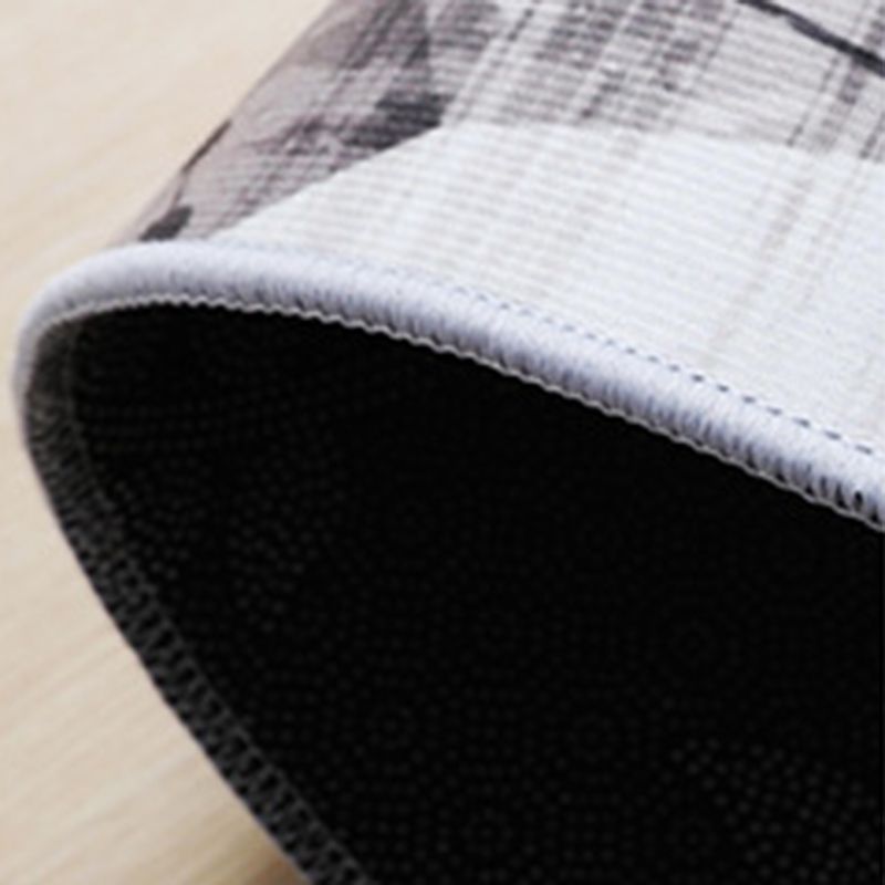 Contemporary Area Carpet Abstract Pattern Rug Polyester Non-Slip Carpet for Home Decor