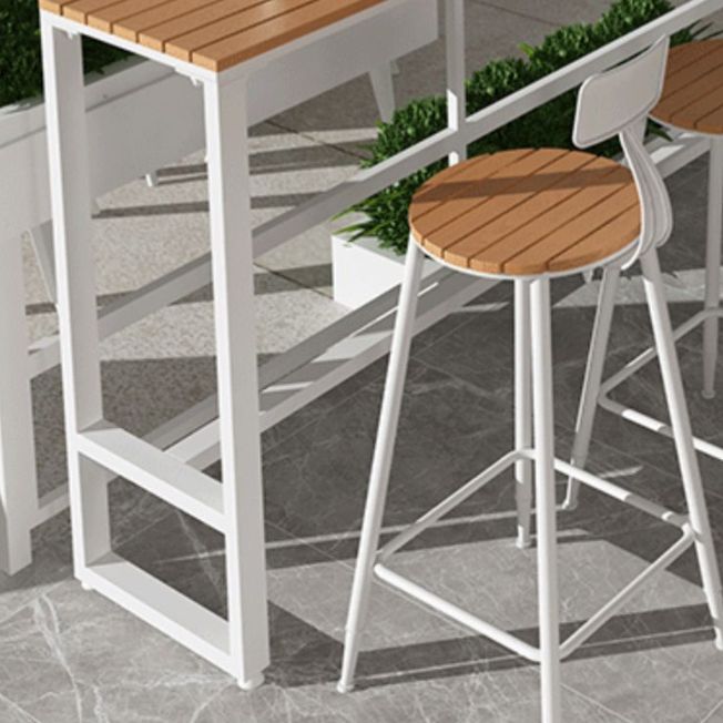 Modern Engineered Wood Pub Table Set 1/2/5 Pieces Rectangle Trestle Counter Set