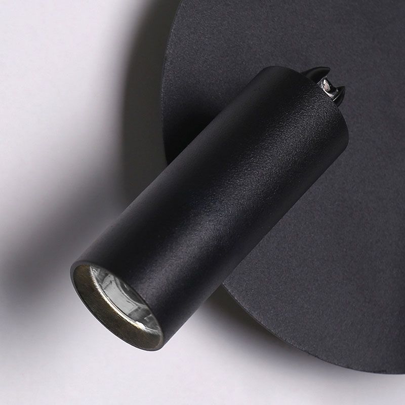 Modern Creative LED Wall Light Metal Geometric Wall Lamp in Black