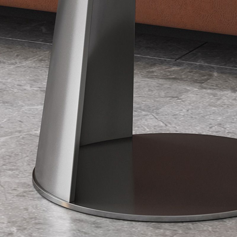 Modern 19.69" Tall Stone End Table Pedestal Side Accent Table