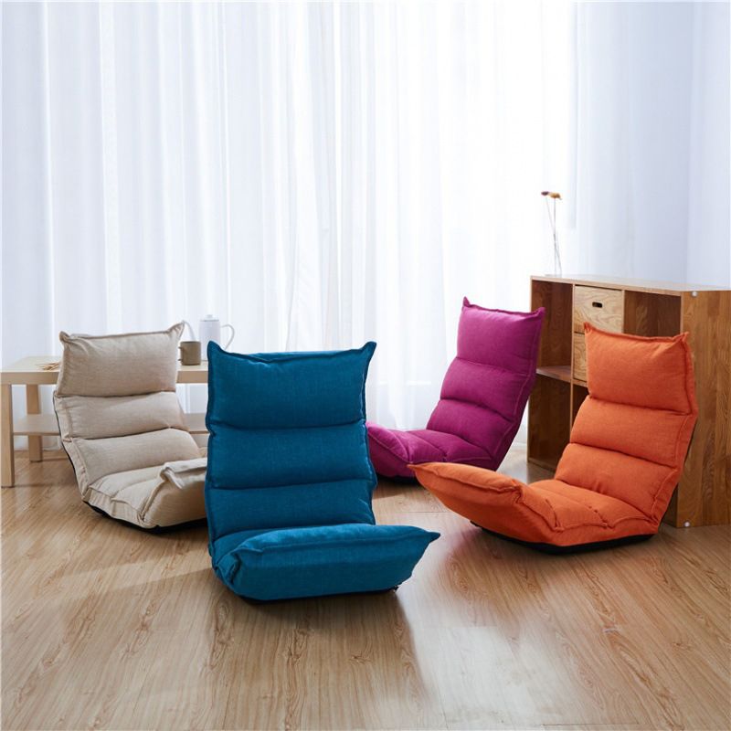 Linen Convertible Chair Cushion Back Modern Chair for Living Room