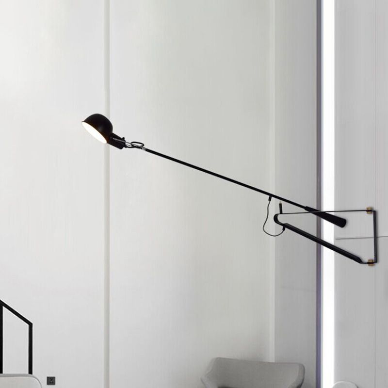 Schwung Armwand montierte Lampe postmoderne Einfachheit Metall Wandleuchte für Wohnzimmer