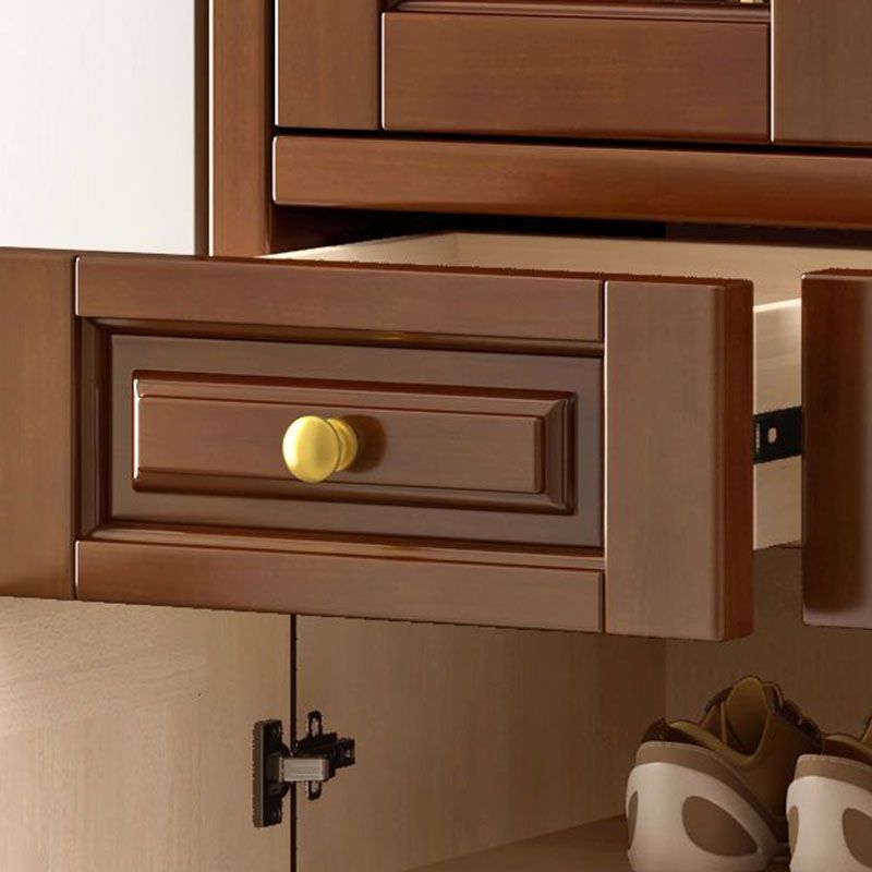 3-drawer Solid Wood Cabinet 15.74" Wide Accent Cabinet Doors