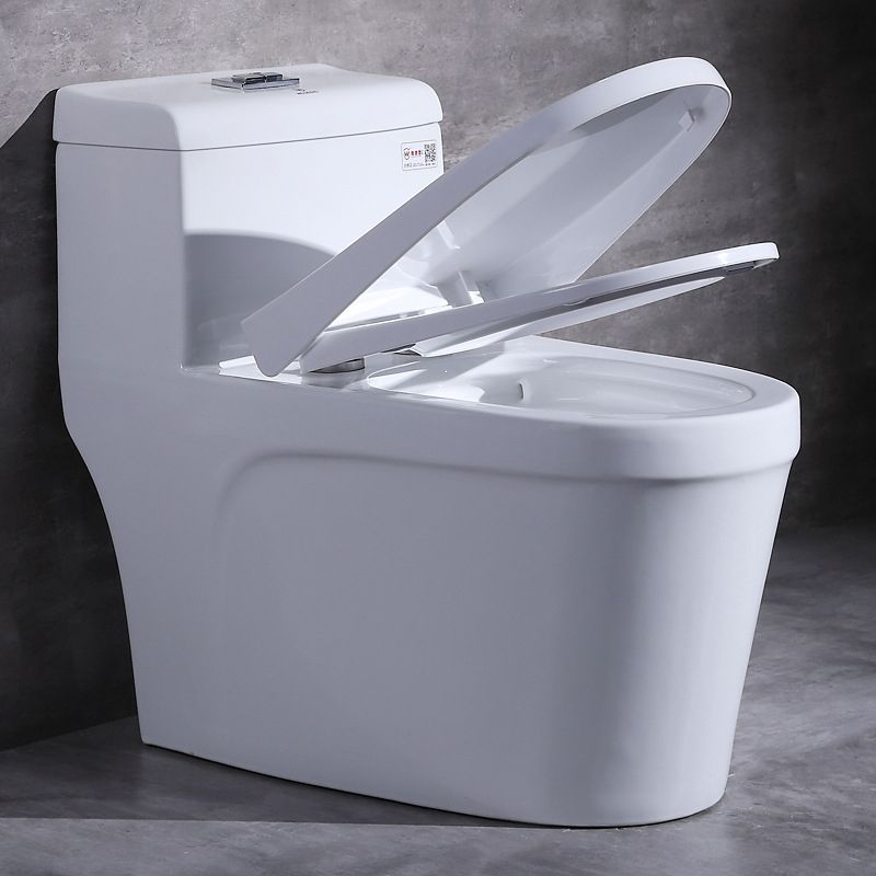 Modern Ceramic Toilet One Piece Flush Toilet with Toilet Seat