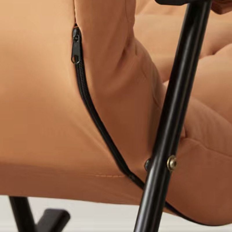 Modern Recliner Chair Pure Color Tufted Rocker Chair for Living Room