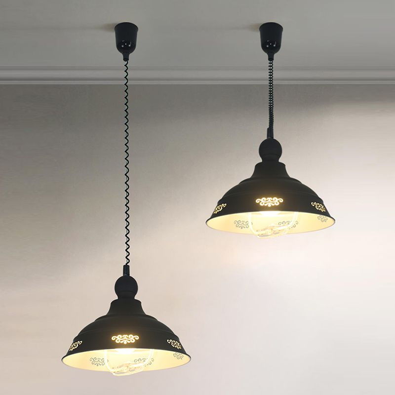 Illuminazione a sospensione in alluminio industriale 1 sala da pranzo lampada sospesa telescopica