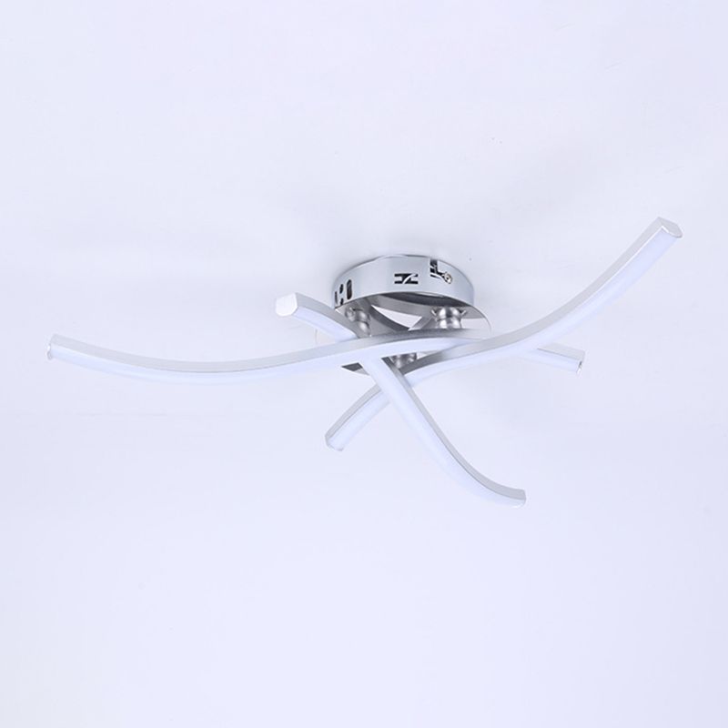Linear Sputnik Flush Mount Ceiling Light New Modern Aluminum Flush Light for Bedroom