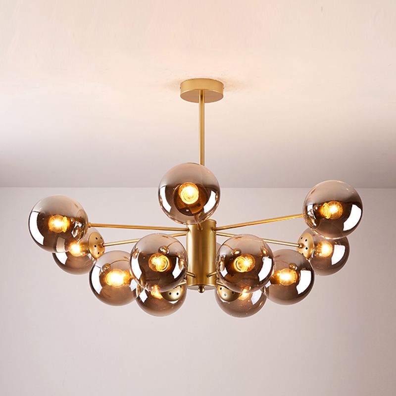 Contemporary Sphere Chandelier Lights Glass Chandelier Pendant Light for Living Room