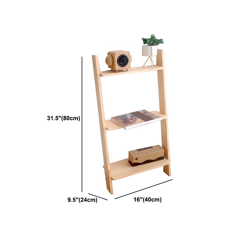 Ladder Shelf Bookcase Contemporary Bookshelf for Study Room Bedroom
