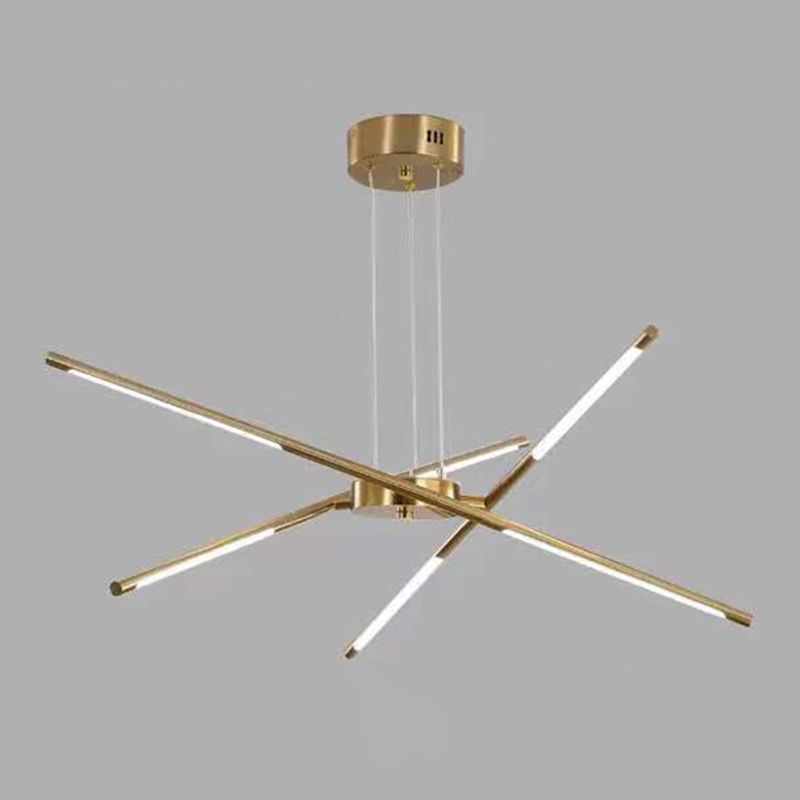Simplicità contemporanea Sputnik Luci lampadari Luci a soffitto a sospensione in metallo per soggiorno