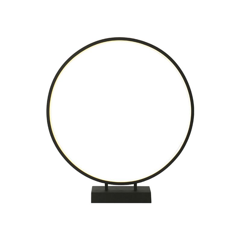 10 "/12"/16 "Diamatura Diamatura Dank Simplicity LED acrilico a LED singola Light Black/White Table Light in luce calda/bianca
