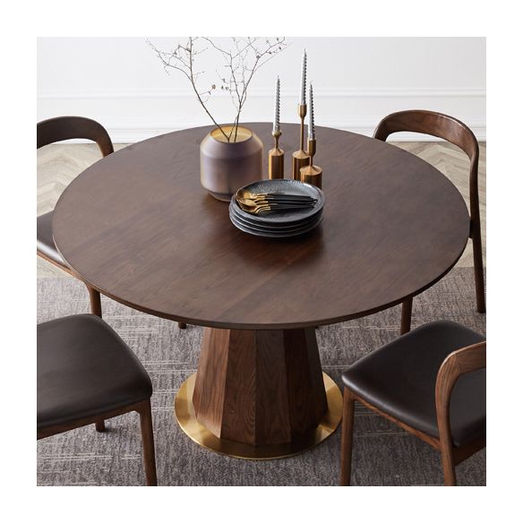 Moderner Stil Runde Esstisch Kiefer Massivholz Tisch für Esszimmer
