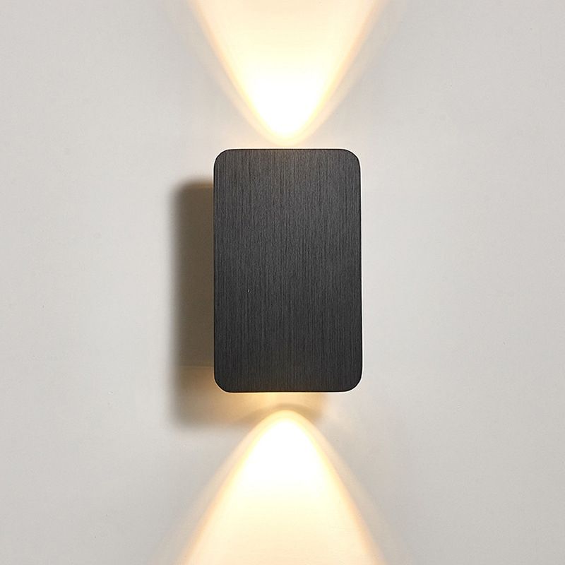 Postmodern Metal Wall Light 2 Lights Wall Sconce Light with Aluminum Shade