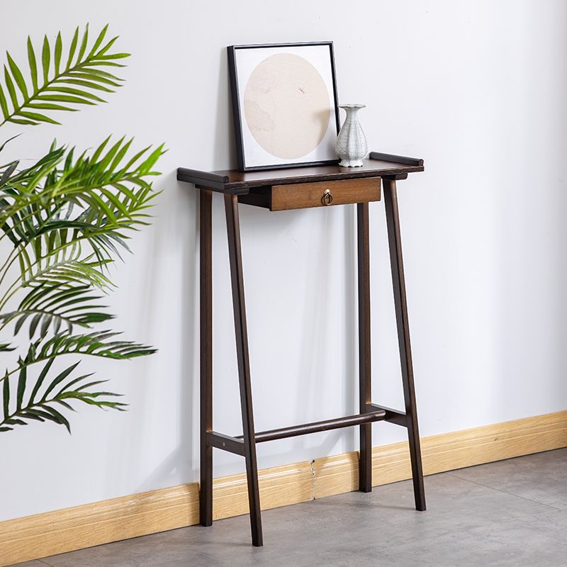 Modern Rectangular Console Table Wooden Console Sofa Table in Brown/Natural