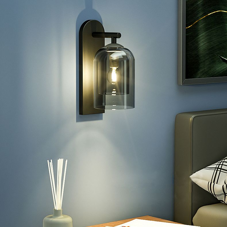 1-Licht-Halbzylinder Wandleuchte modern