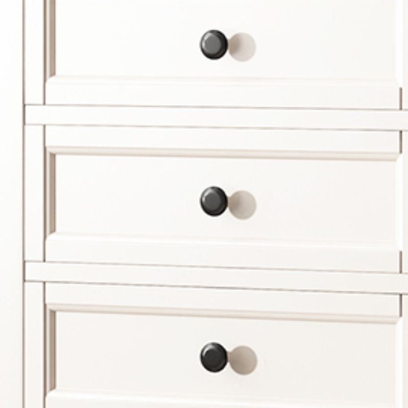 Traditional Oak Lingerie Chest Vertical Storage Chest Dresser for Home