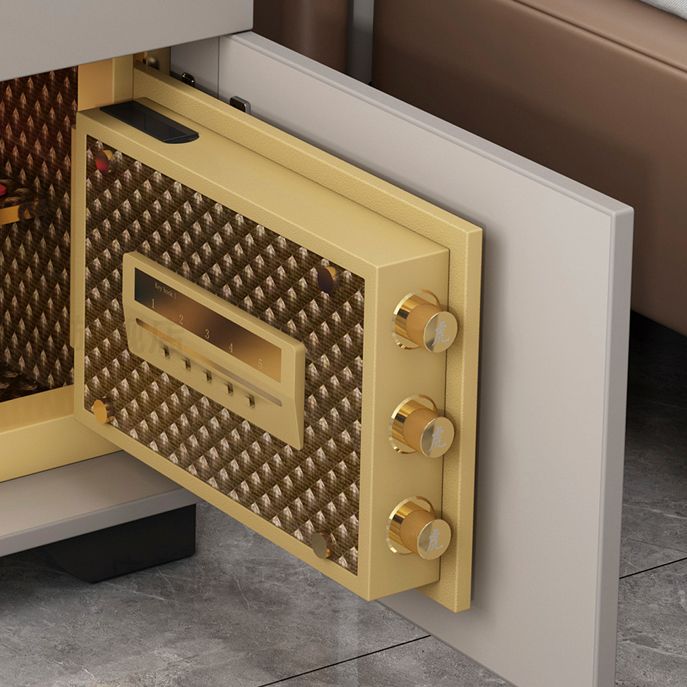 Contemporary Accent Table Nightstand Glass Bed Nightstand for Bedroom