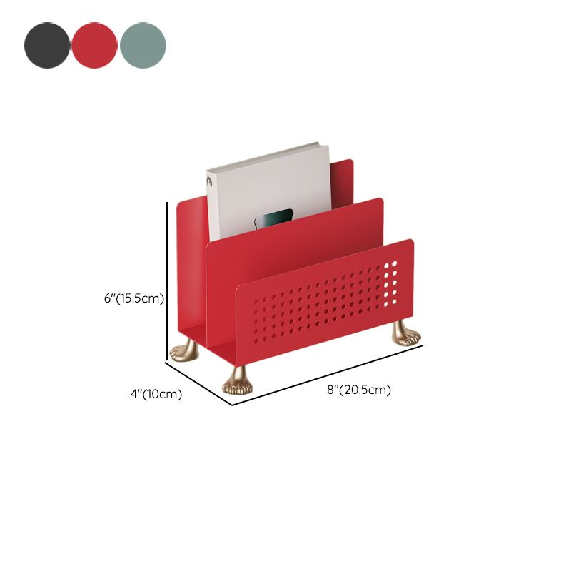 Metal Closed Back Bookshelf Contemporary Standard Bookcase with Shelves