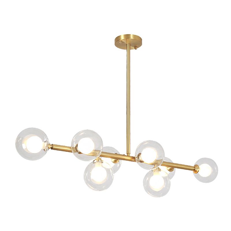 Nordic Bubbles Hanging Island Light Glass Island Pendant Light for Dining Room