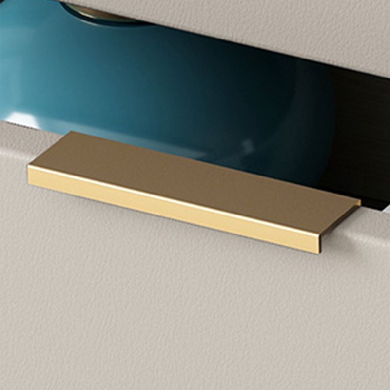 Vertical Glam Stone Storage Chest Bedroom Chest with Drawers