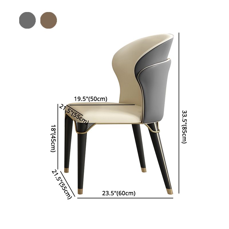 Sillas sin brazos de comedor de madera Glam, sillón con respaldo para uso en restaurantes