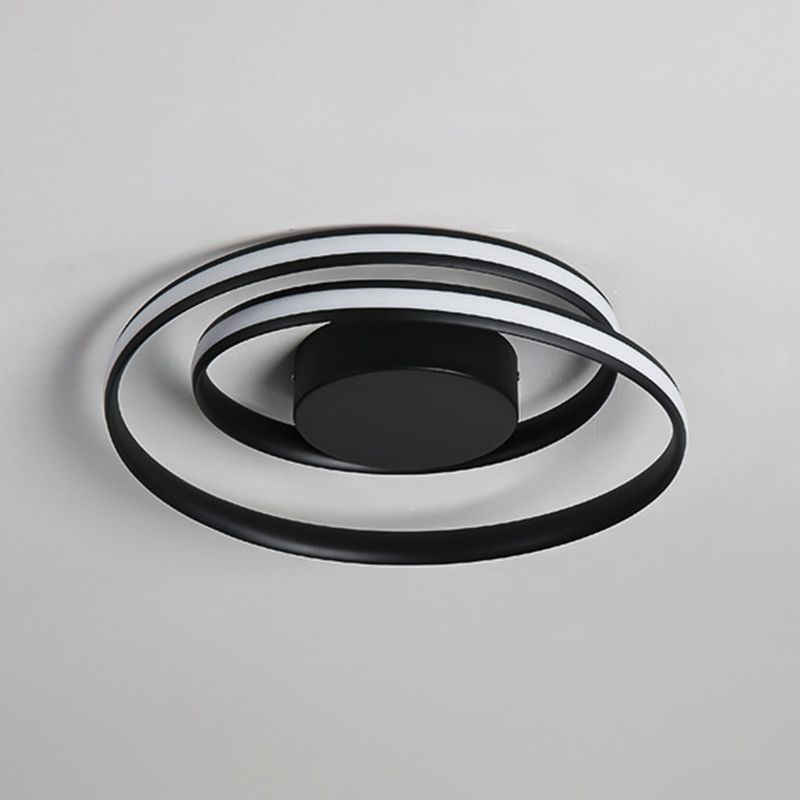 Metal Ribbon Flush Mount Ceiling Light Fixture Modern Living Room Flush Mount Lighting Fixtures