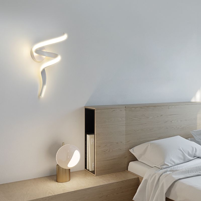 Strip Shape Wall Lamp LED Wall Mount Lamp with Silica Gel Shade for Bedroom
