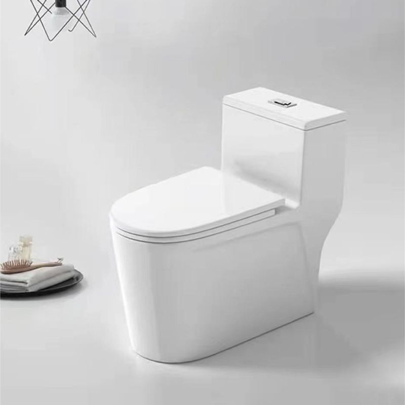 Contemporary All-In-One Flush Toilet Floor Mount Urine Toilet with Seat for Washroom