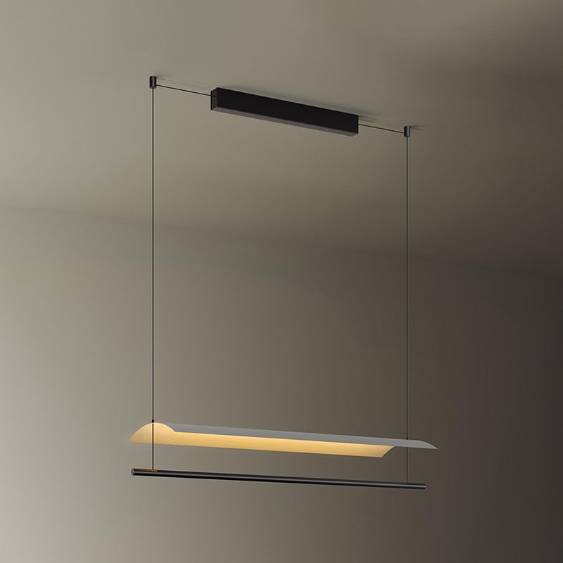 Nordic Metal Island Light Black 1 LED LED PRIGHTA para comedor